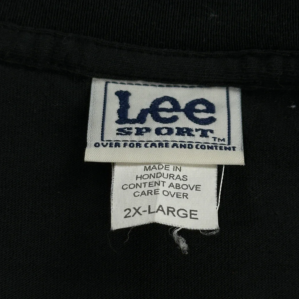 University Of Iowa Lee Sport College T-Shirt - 2XL Black Cotton - Image 3