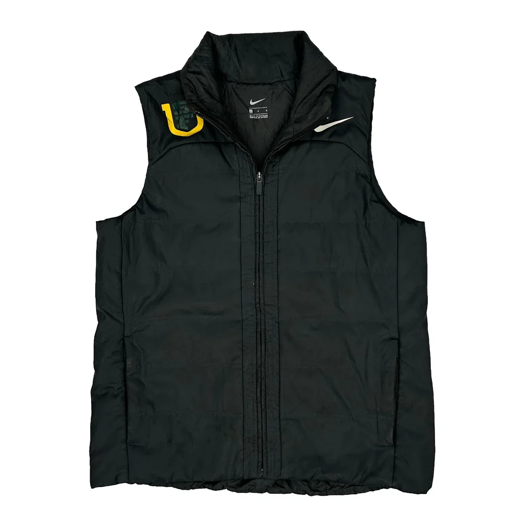 University Of Oregon Nike Gilet - Large Black Polyester