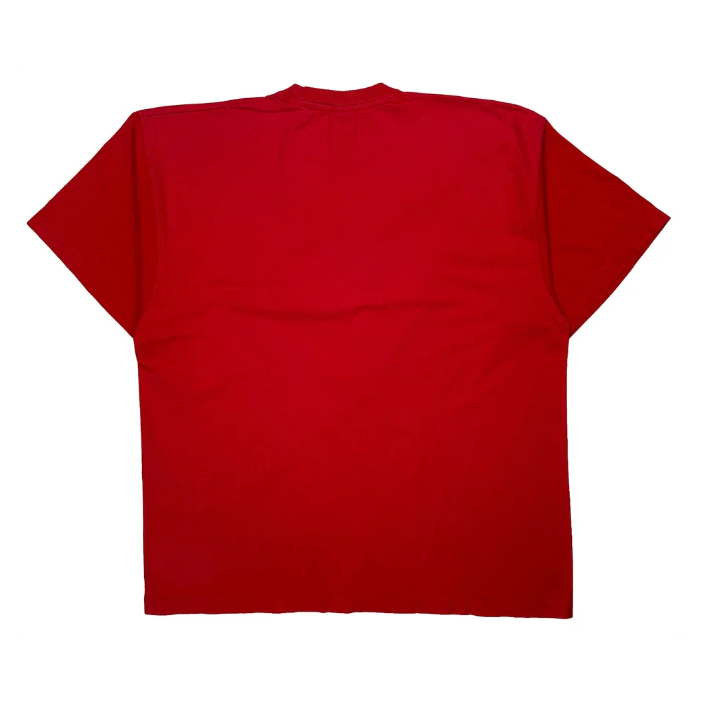 University Of Wisconsin Badgers Starter College T-Shirt - XL Red Cotton - Image 2