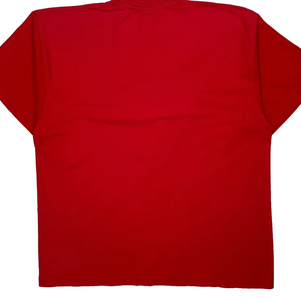 University Of Wisconsin Badgers Starter College T-Shirt - XL Red Cotton - Image 6