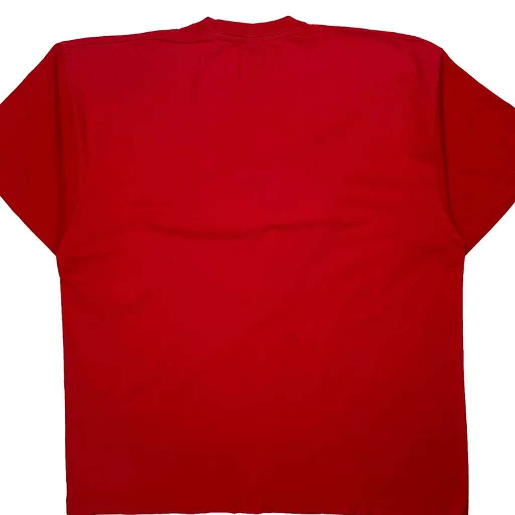 University Of Wisconsin Badgers Starter College T-Shirt - XL Red Cotton - Image 7