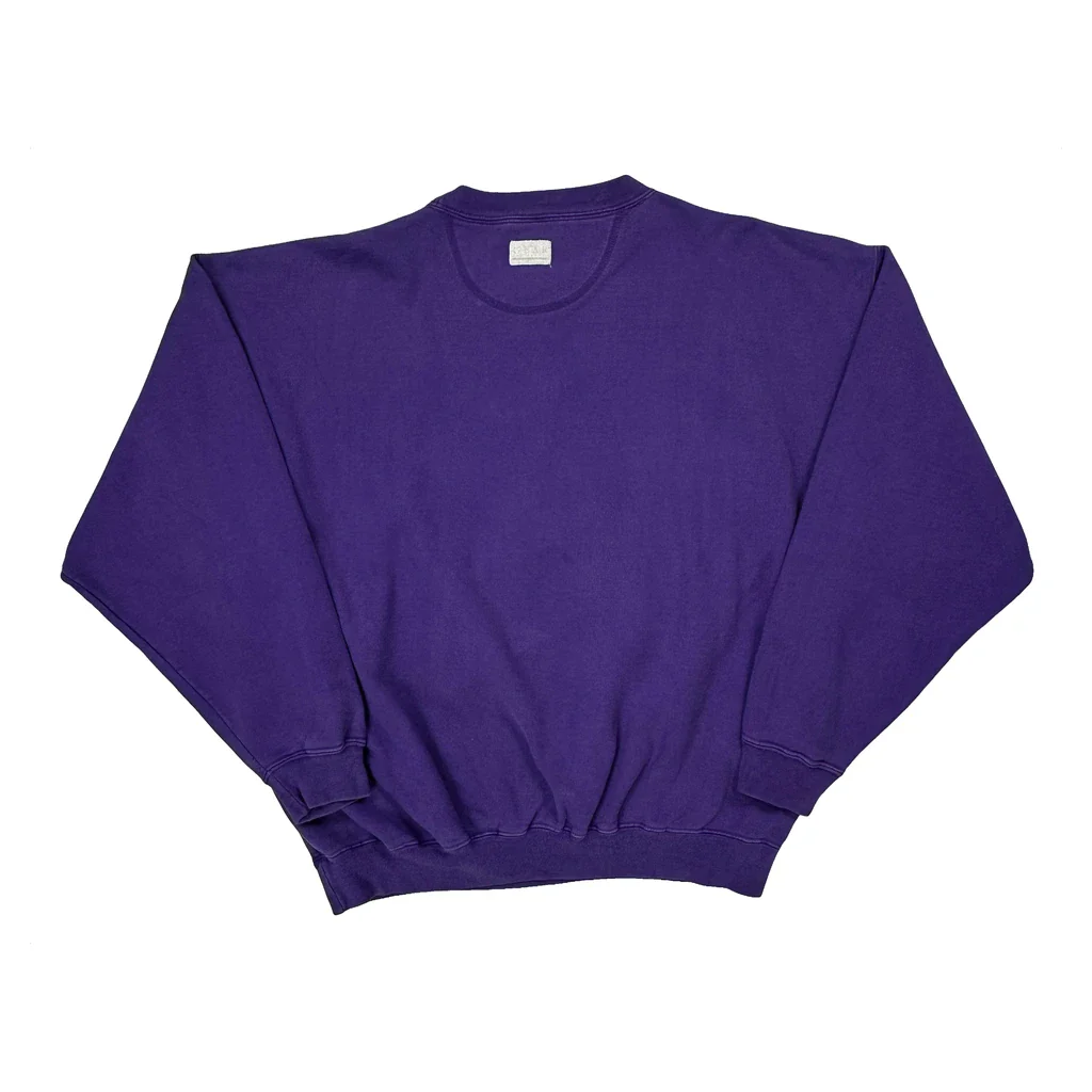 University Of Wisconsin Stevens Point Gear College Sweatshirt - XL Purple Cotton Blend - Image 2