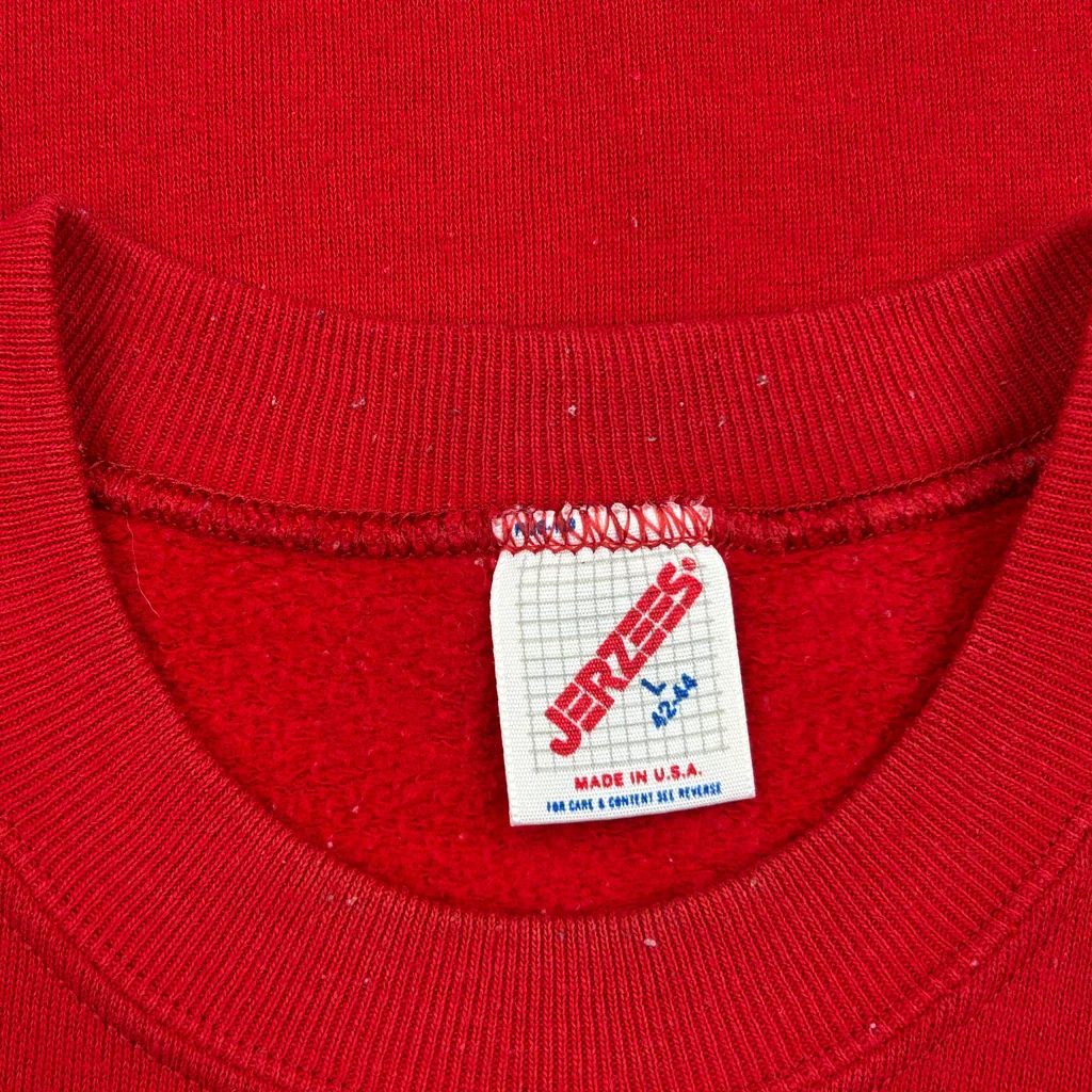 Unlv Rebels Jerzees College Sweatshirt - Large Red Cotton - Image 3