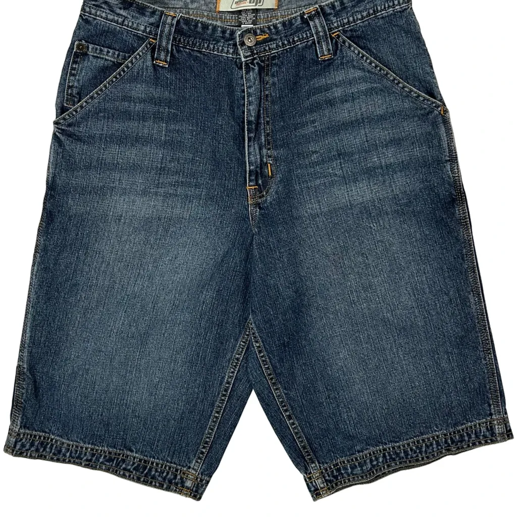 Urban Pipeline Denim Shorts - 32W 14L Blue Cotton - Image 10