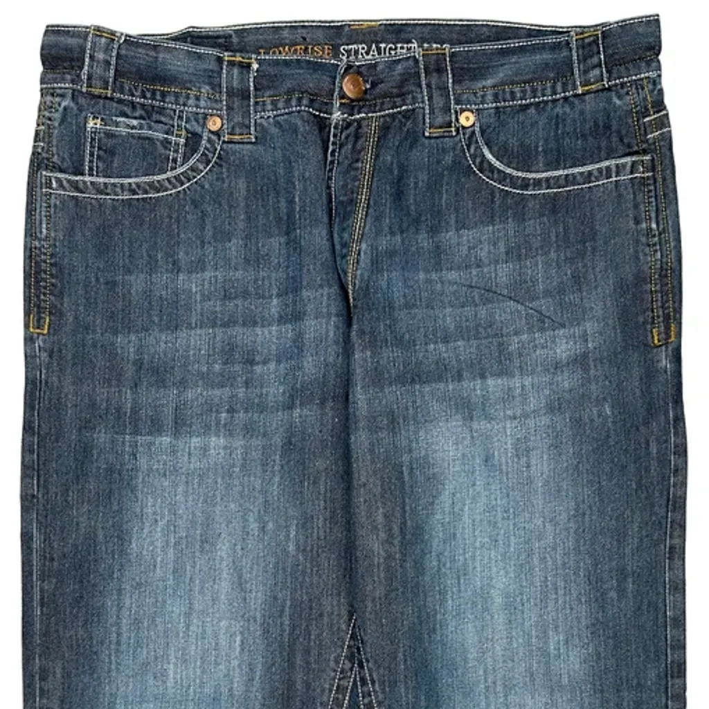 Urban Pipeline Baggy Jeans - 38W 30L Blue Cotton - Image 9