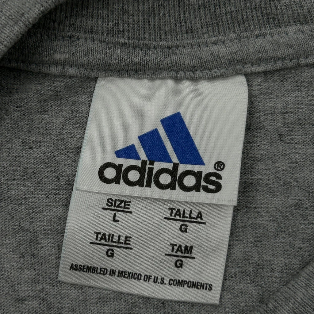 US Youth Soccer Adidas Graphic T-Shirt - Large Grey Cotton - Image 3