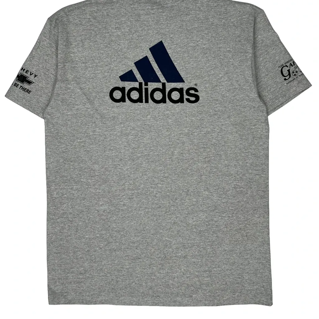 US Youth Soccer Adidas Graphic T-Shirt - Large Grey Cotton - Image 7
