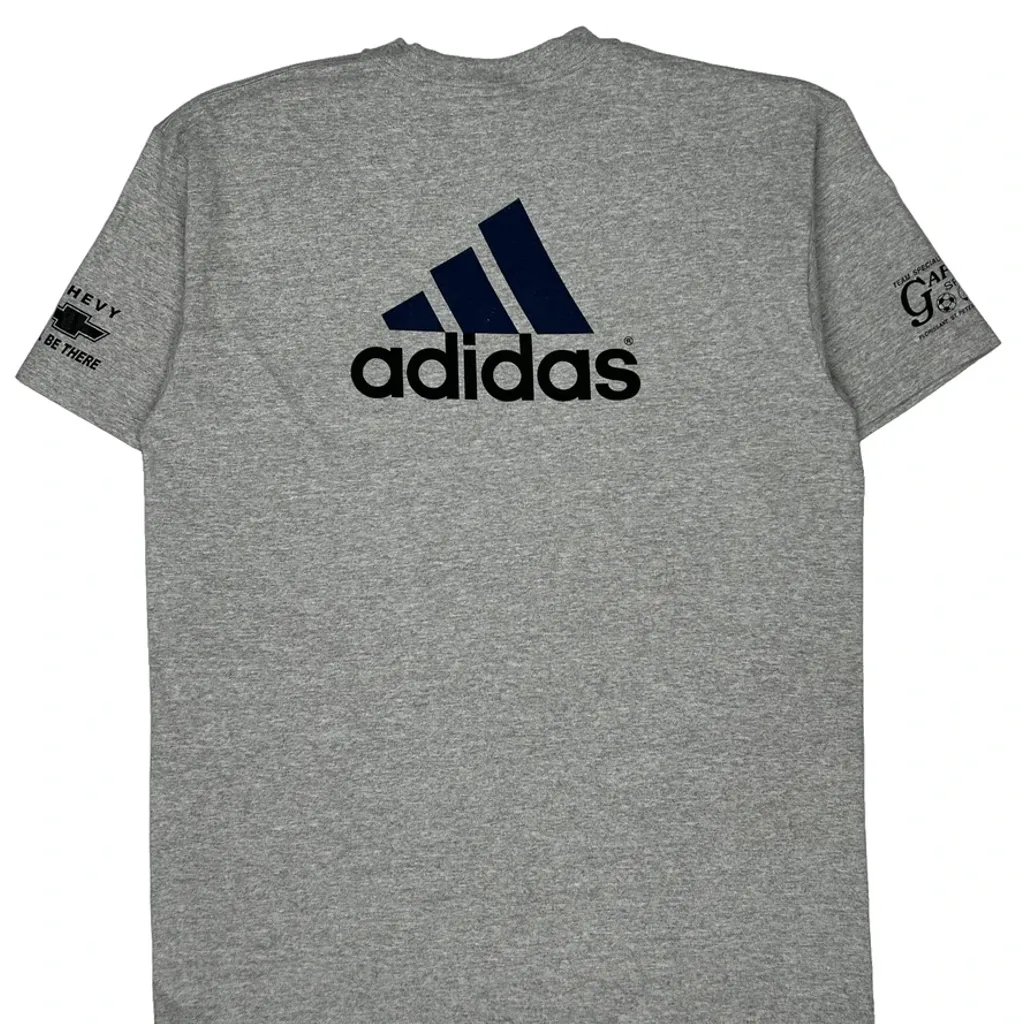 US Youth Soccer Adidas Graphic T-Shirt - Large Grey Cotton - Image 8