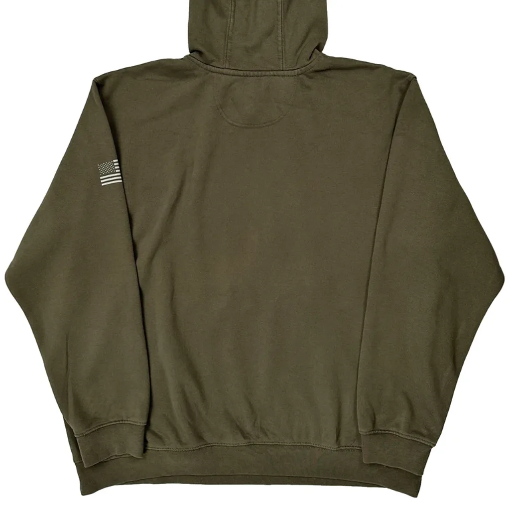 USA Flag Carhartt Hoodie - 2XL Green Cotton - Image 6