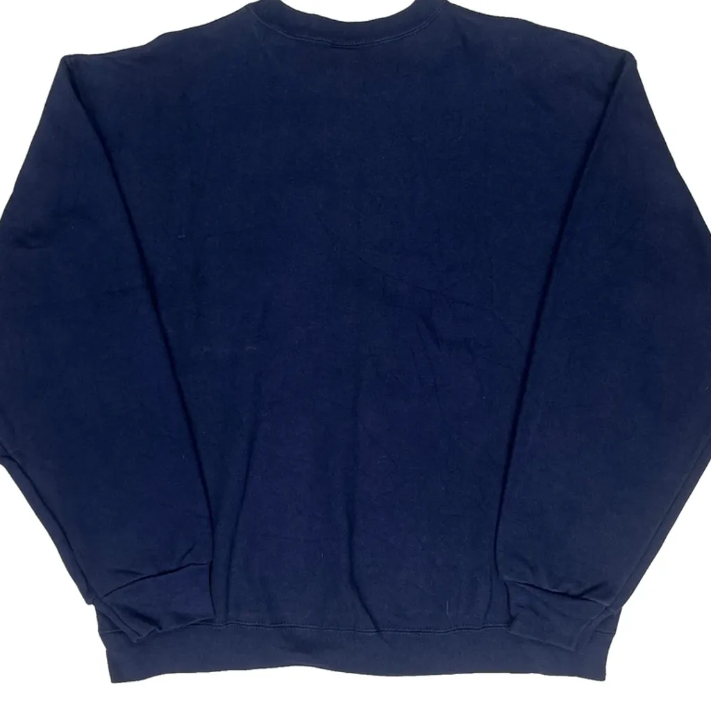 USA Fruit Of The Loom Sweatshirt - Large Navy Cotton Blend - Image 6