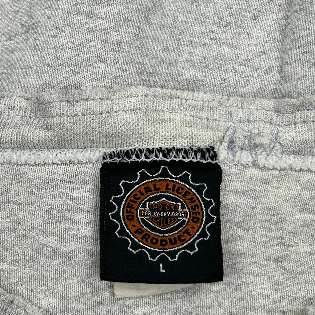 USA Motorcycles Harley Davidson Long Sleeve T-Shirt - Large Grey Cotton - Image 3