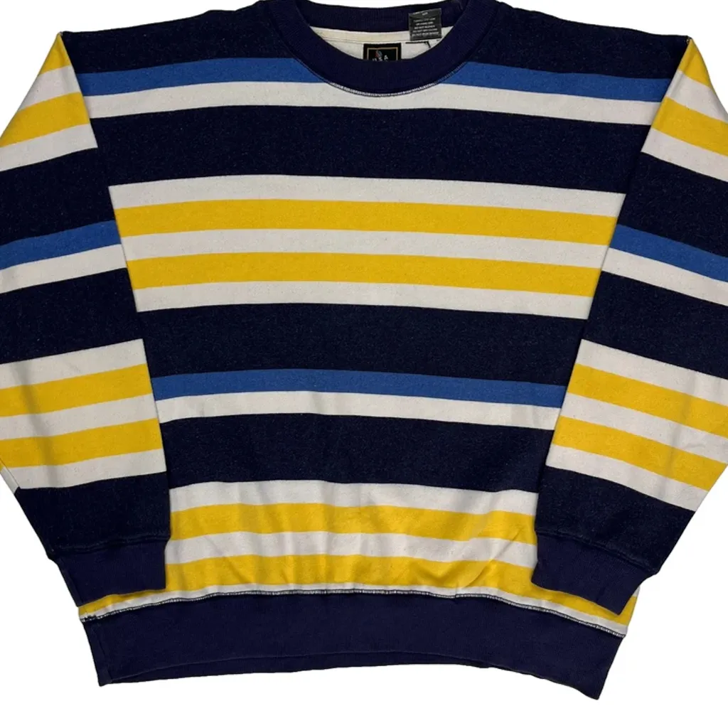 USA Olympics Striped Sweatshirt - Large Multicoloured Cotton Blend - Image 5