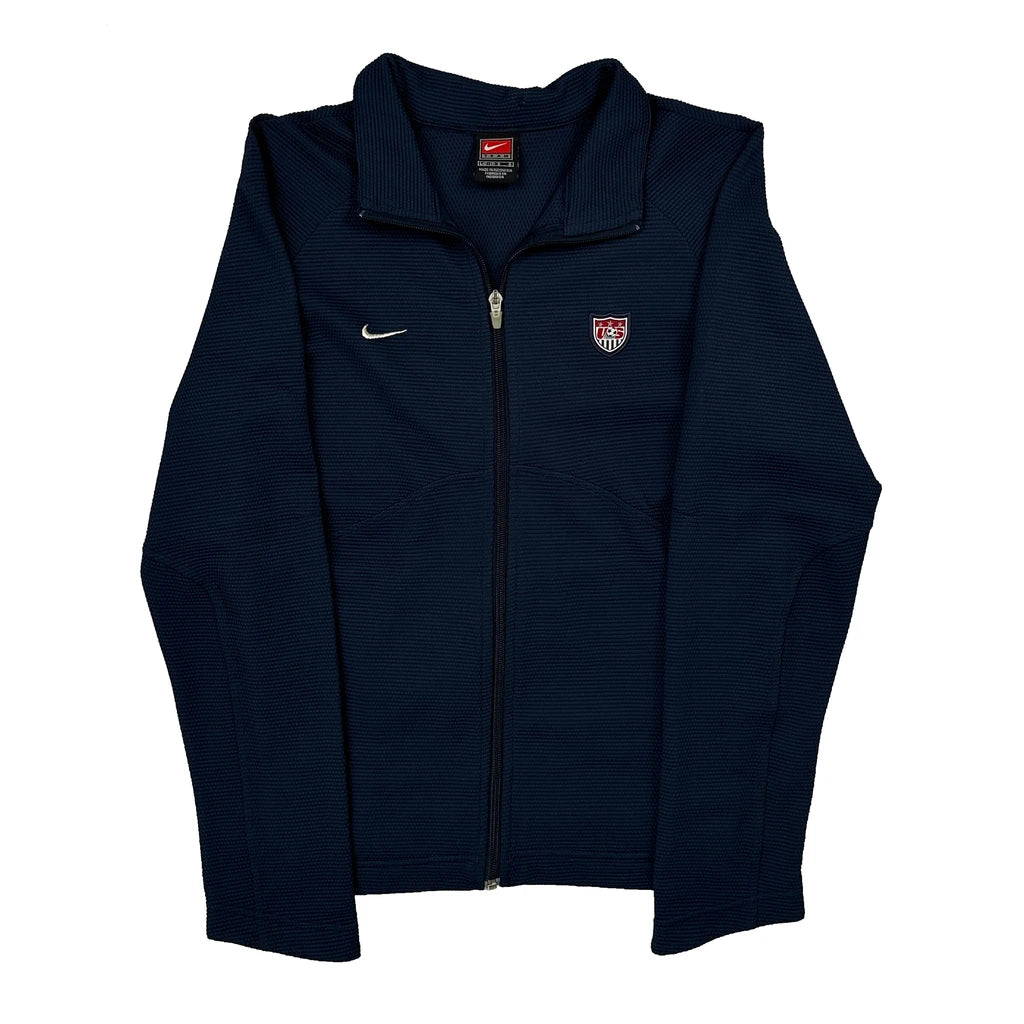 USA Soccer Nike Track Jacket - Large Navy Polyester