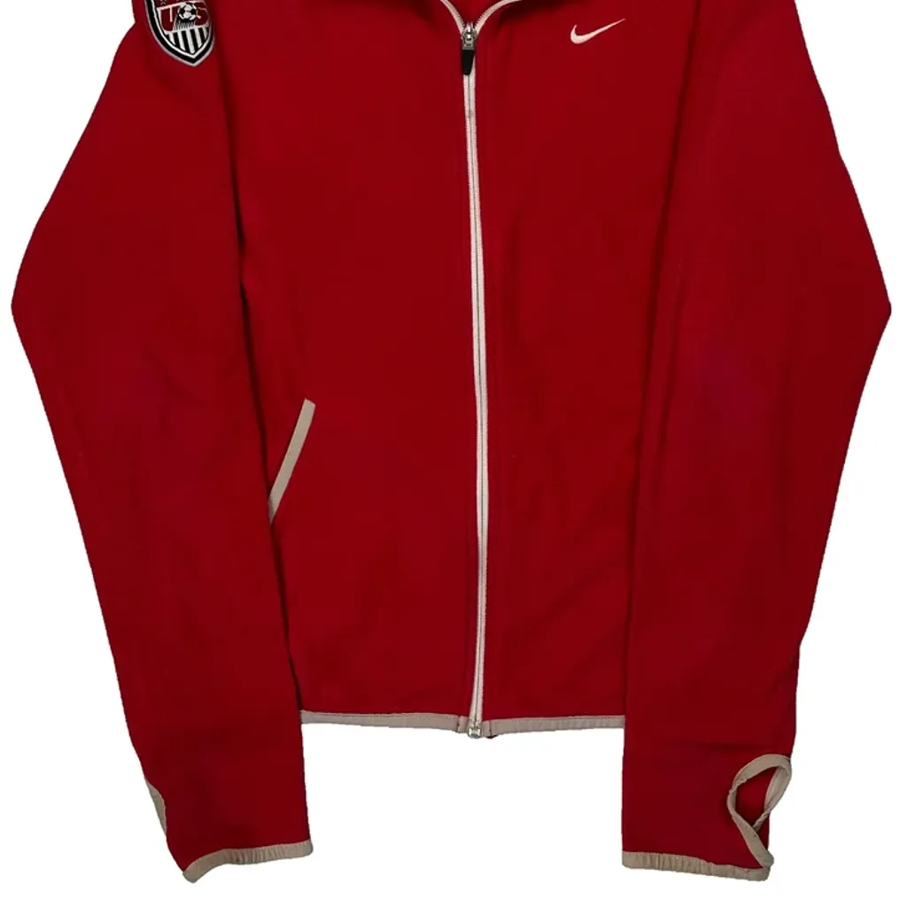 USA Soccer Nike Track Jacket - Small Red Polyester - Image 4