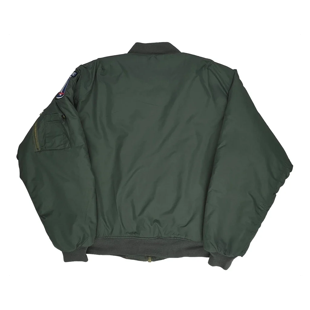 USAf Rothco Ma1 Bomber Jacket - 3XL Green Nylon - Image 2