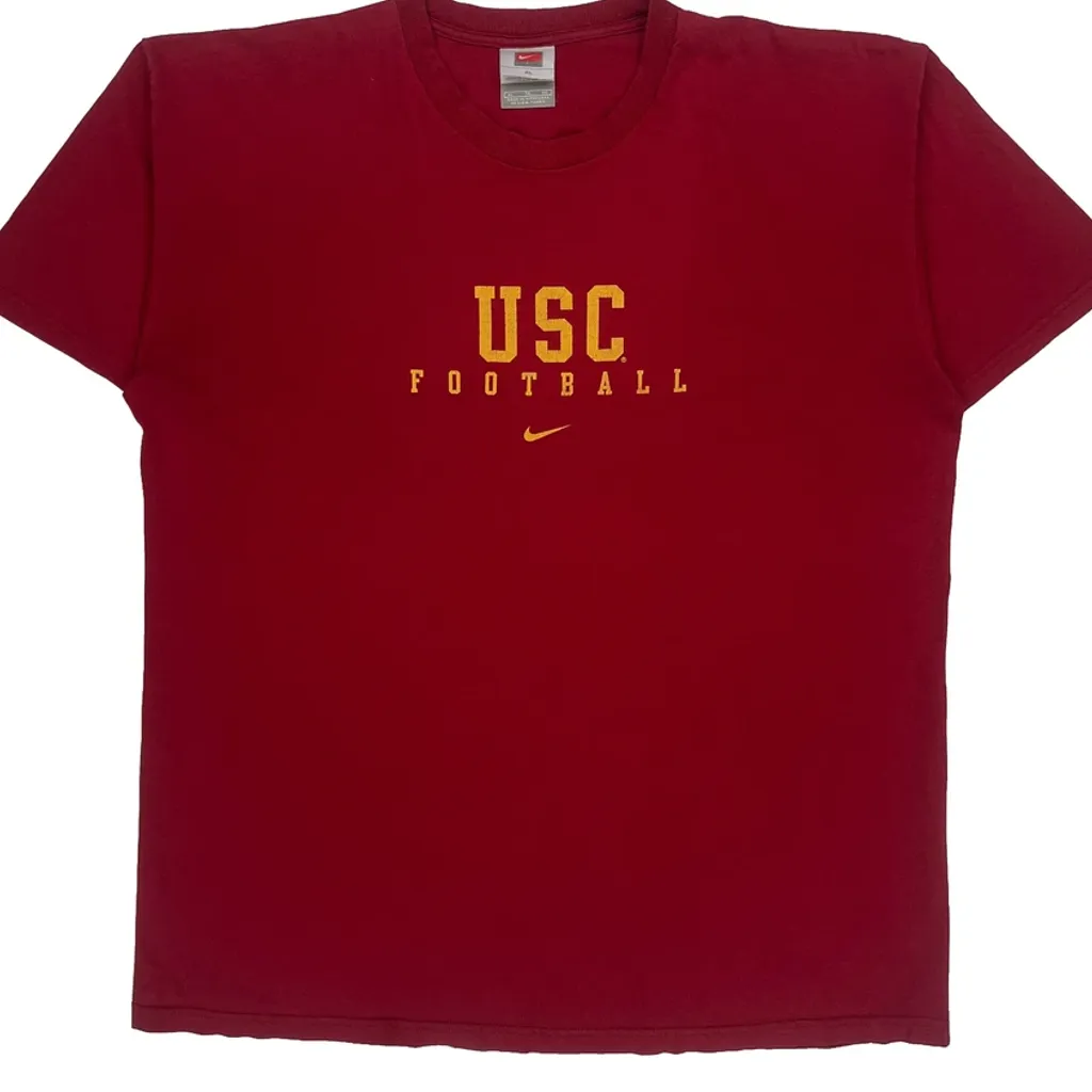 USc Trojans Nike College T-Shirt - XL Red Cotton - Image 4