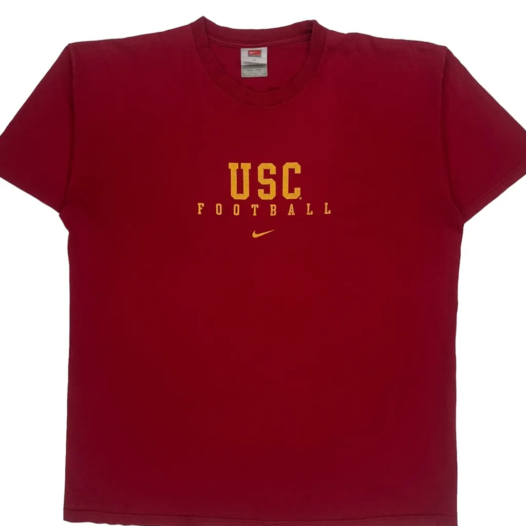 USc Trojans Nike College T-Shirt - XL Red Cotton - Image 5