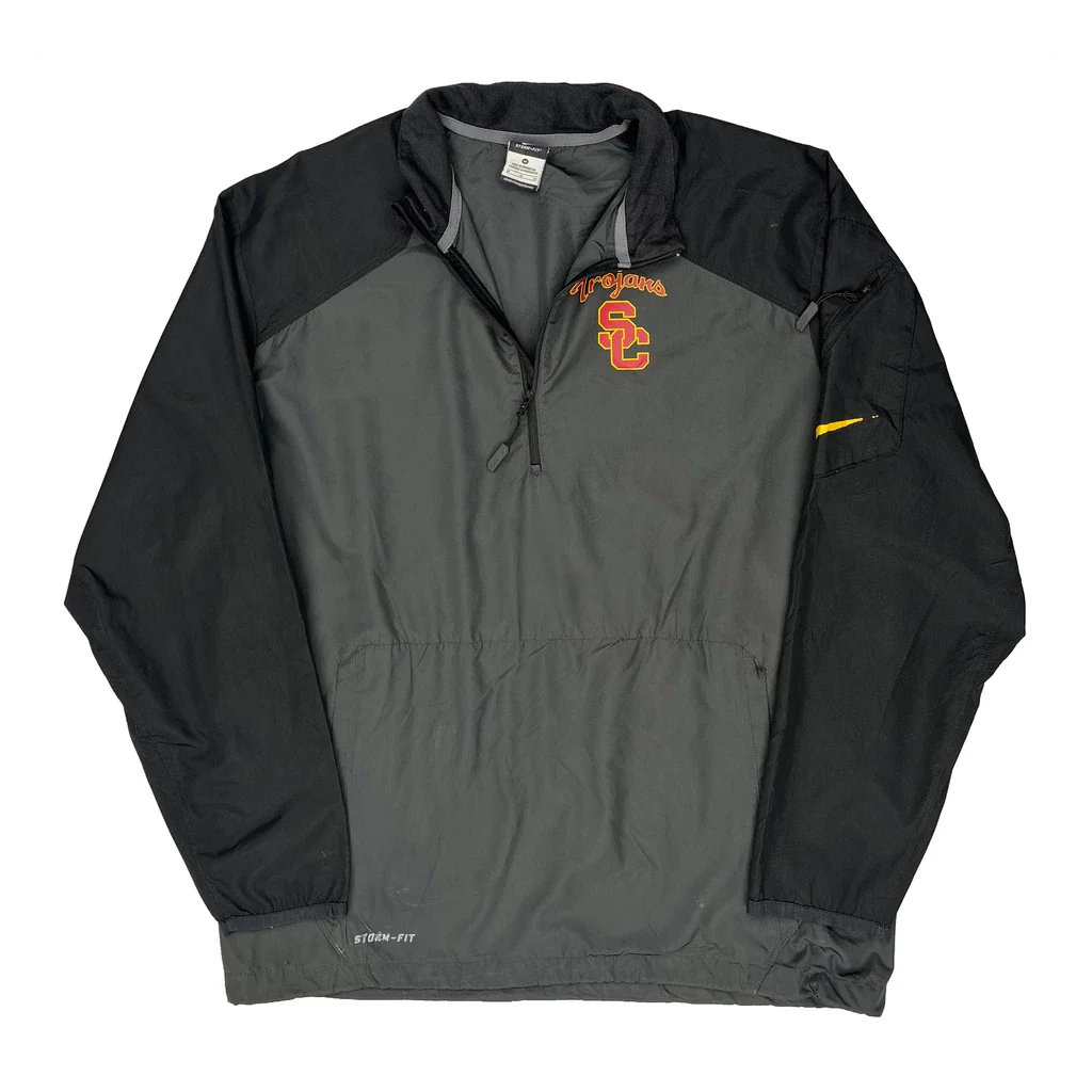 USc Trojans Nike Windbreaker - Medium Grey Polyester