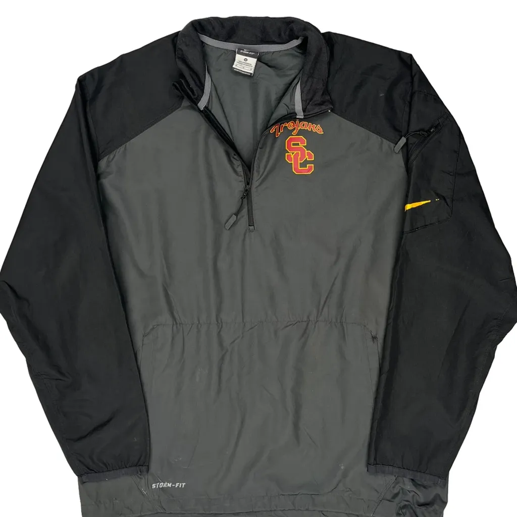 USc Trojans Nike Windbreaker - Medium Grey Polyester - Image 5