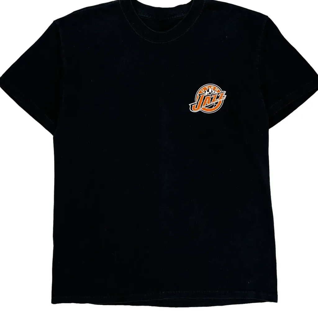 Utah Jazz Harley Davidson Graphic T-Shirt - Medium Black Cotton - Image 4