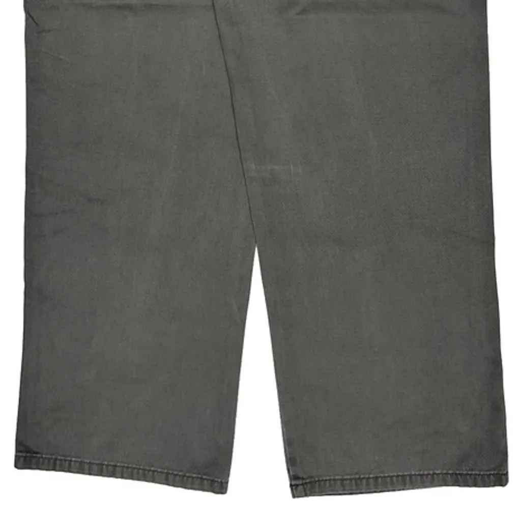 Utility Pockets Wrangler Carpenter Trousers - 30W 32L Grey Cotton - Image 6