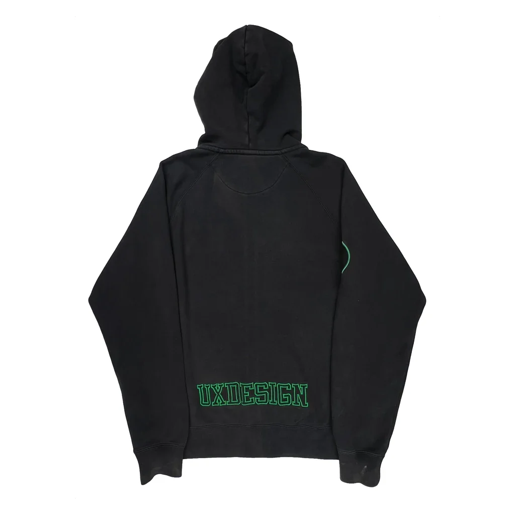 Ux Design Nike Graphic Hoodie - Large Black Cotton - Image 2