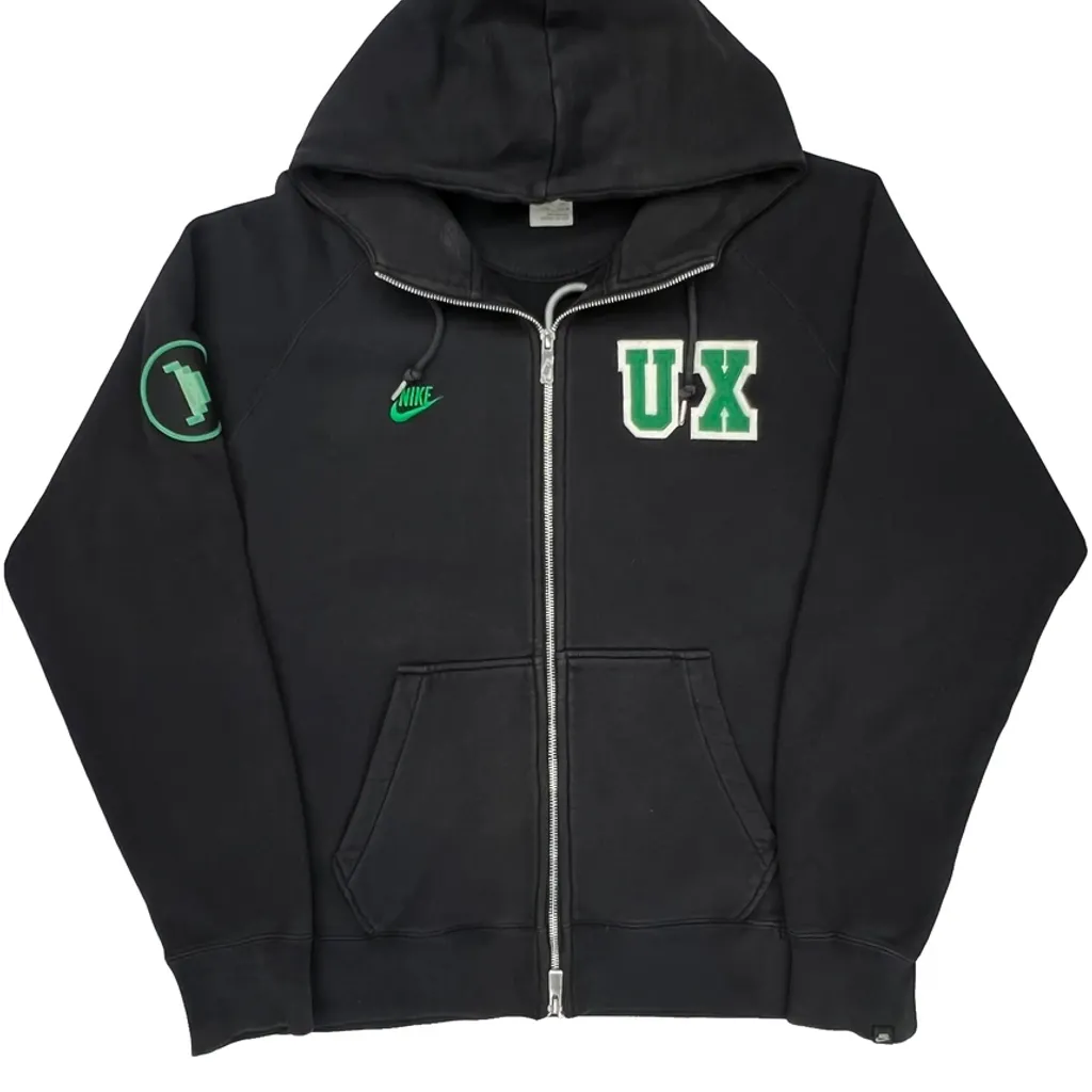 Ux Design Nike Graphic Hoodie - Large Black Cotton - Image 5