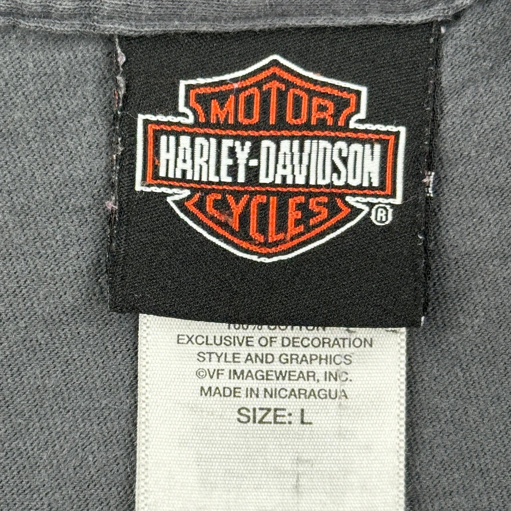 Valley Harley-Davidson Shop Harley Davidson Graphic T-Shirt - Large Black Cotton - Image 3