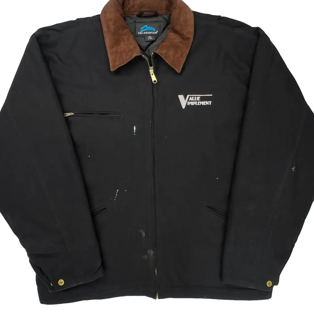 Value Implement Tri-Mountain Jacket - XL Black Polyester - Image 4