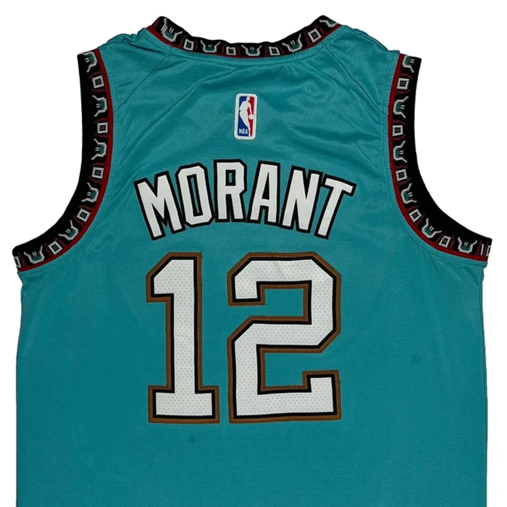 Vancouver Grizzlies Nike Morant Nba Jersey - Large Blue Polyester - Image 6