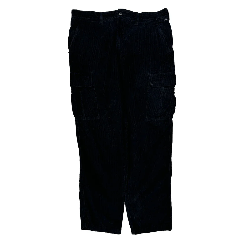 Vans Cargo Trousers - 34W 29L Black Corduroy - Image 2