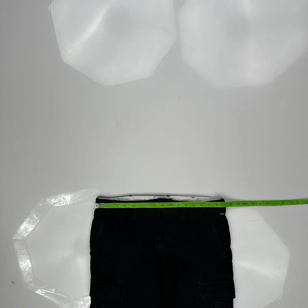 Vans Cargo Trousers - 34W 29L Black Corduroy - Image 3