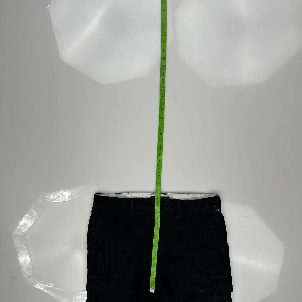 Vans Cargo Trousers - 34W 29L Black Corduroy - Image 4