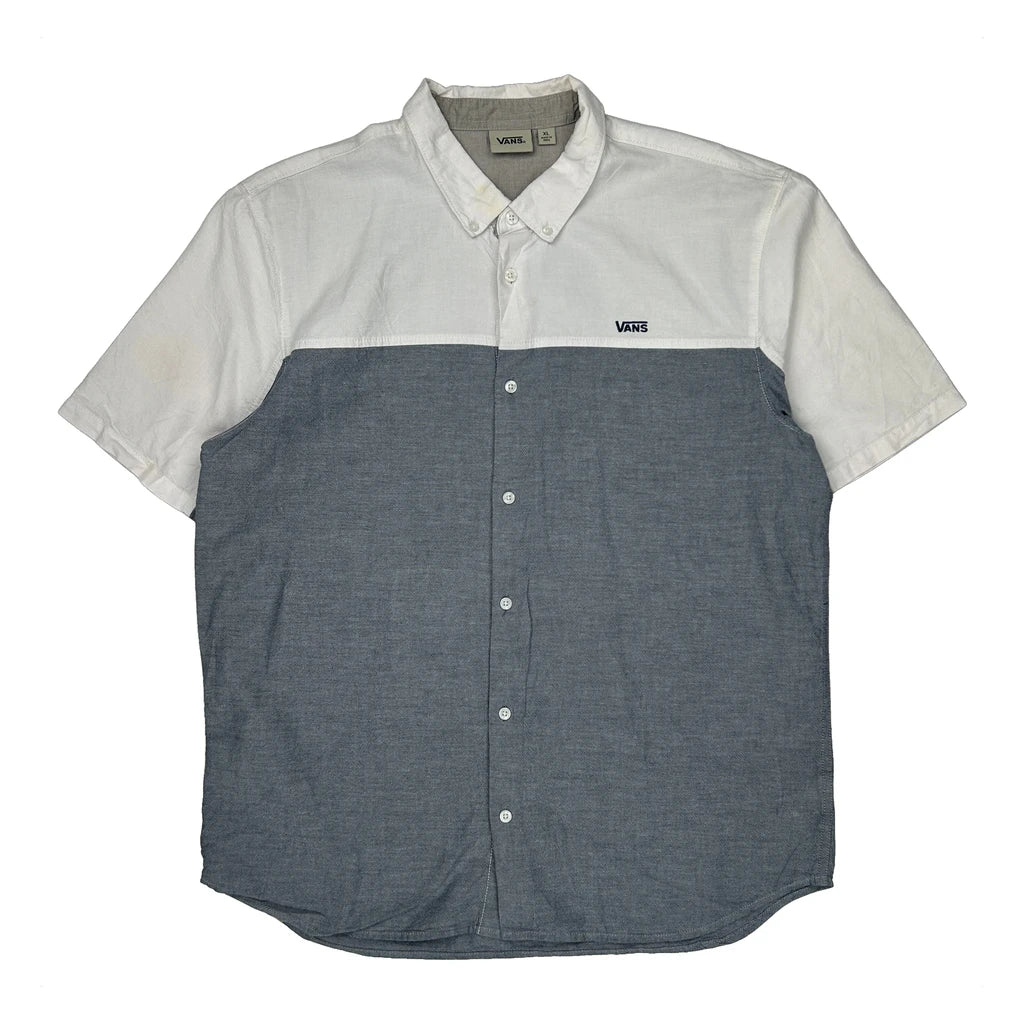 Vans Short Sleeve Shirt - XL Grey Cotton