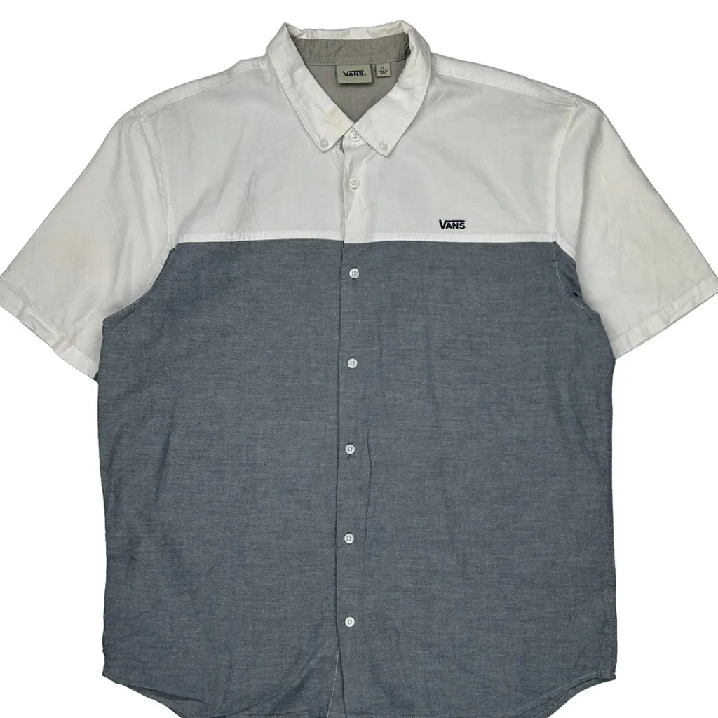 Vans Short Sleeve Shirt - XL Grey Cotton - Image 4