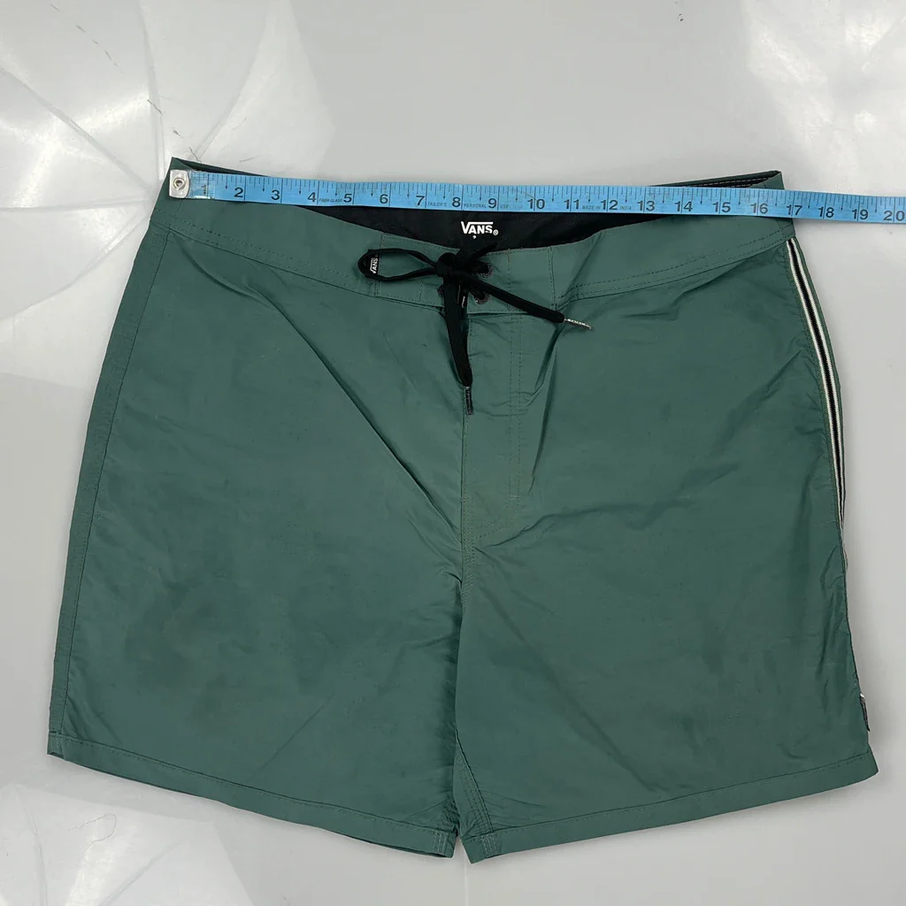 Vans Shorts - 34W 6L Green Polyester - Image 3