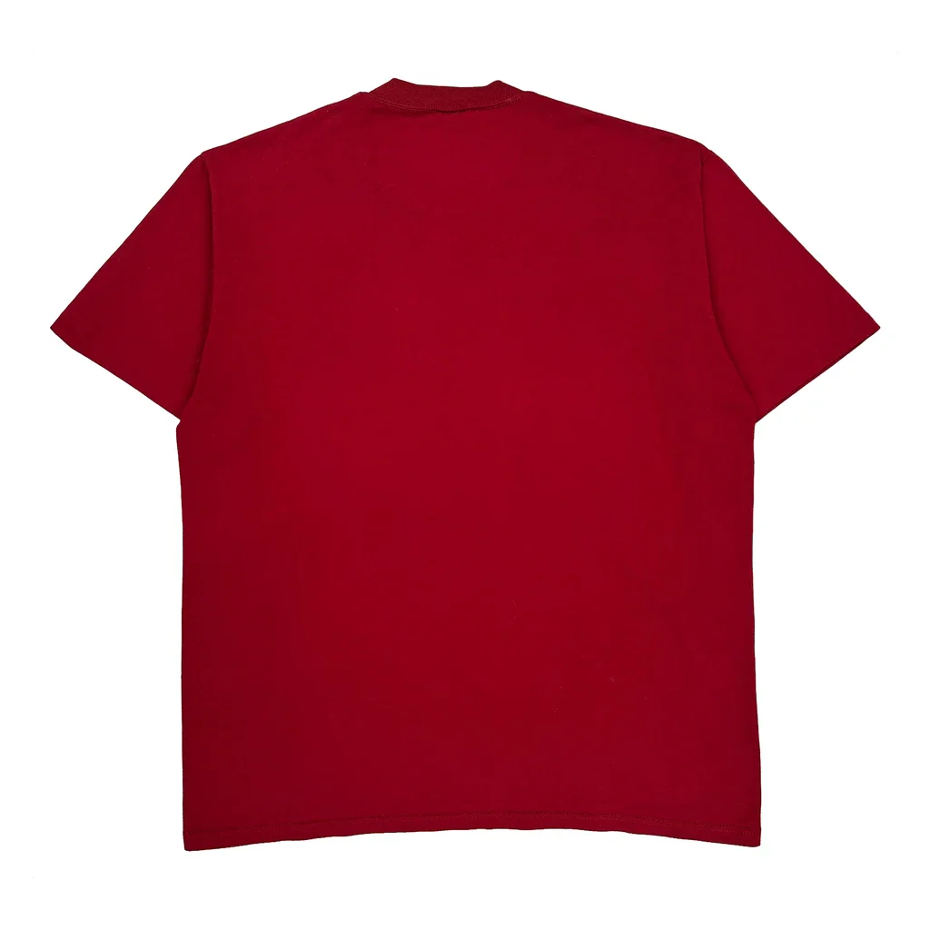 Velva Sheen Graphic T-Shirt - XL Red Cotton - Image 2