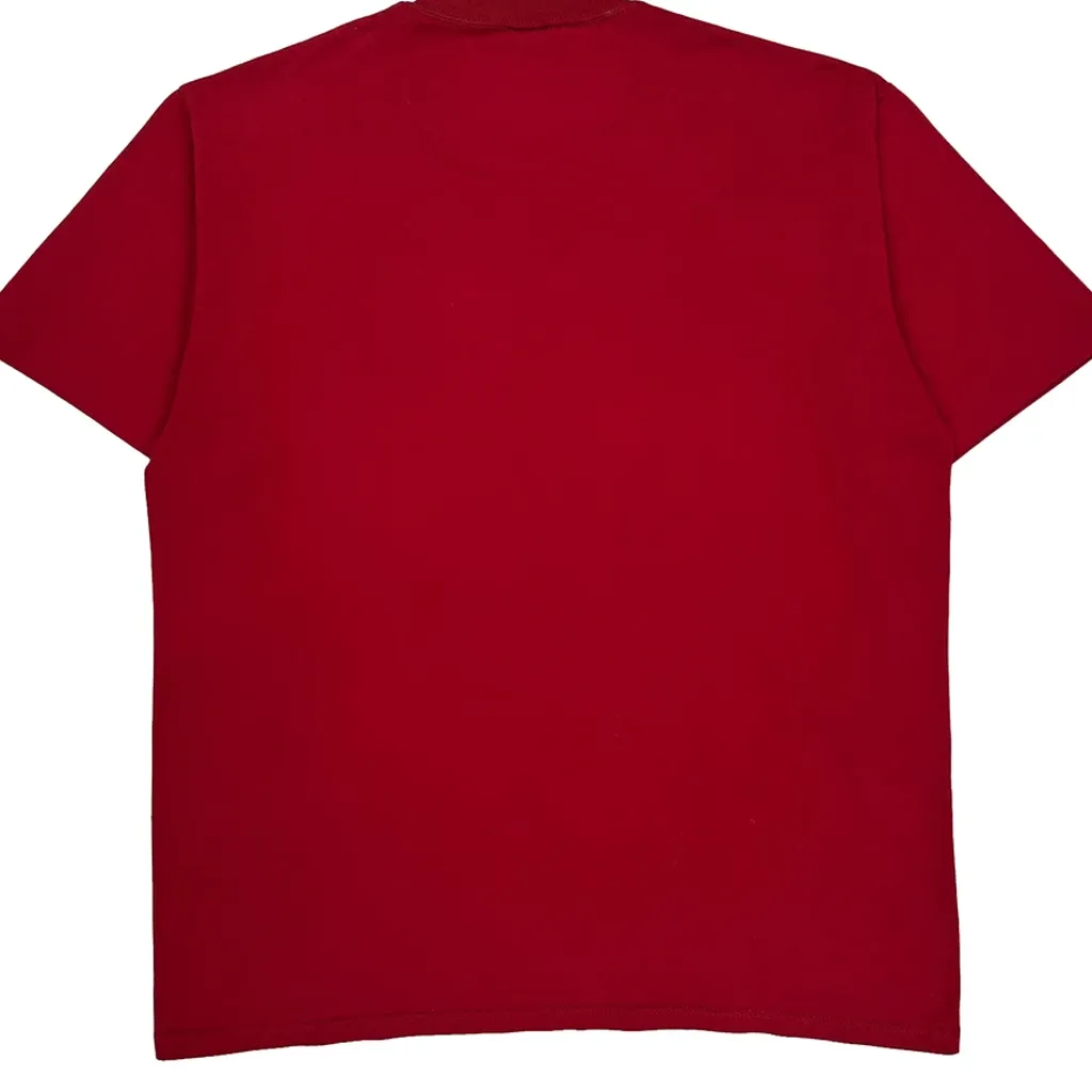 Velva Sheen Graphic T-Shirt - XL Red Cotton - Image 7