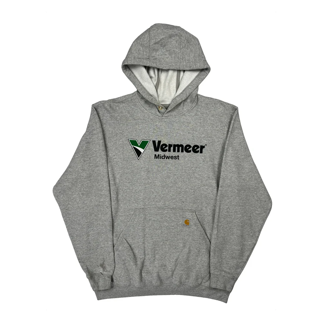 Vermeer Midwest Carhartt Hoodie - Large Gray Cotton
