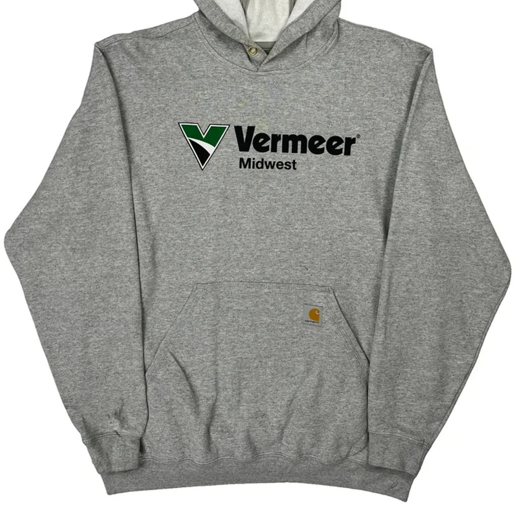 Vermeer Midwest Carhartt Hoodie - Large Gray Cotton - Image 4