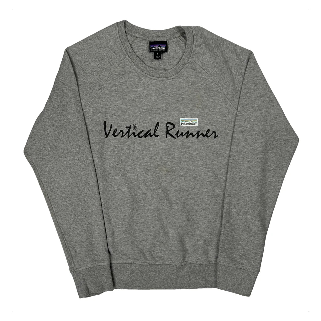 Vertical Runner Patagonia Top - Small Grey Cotton