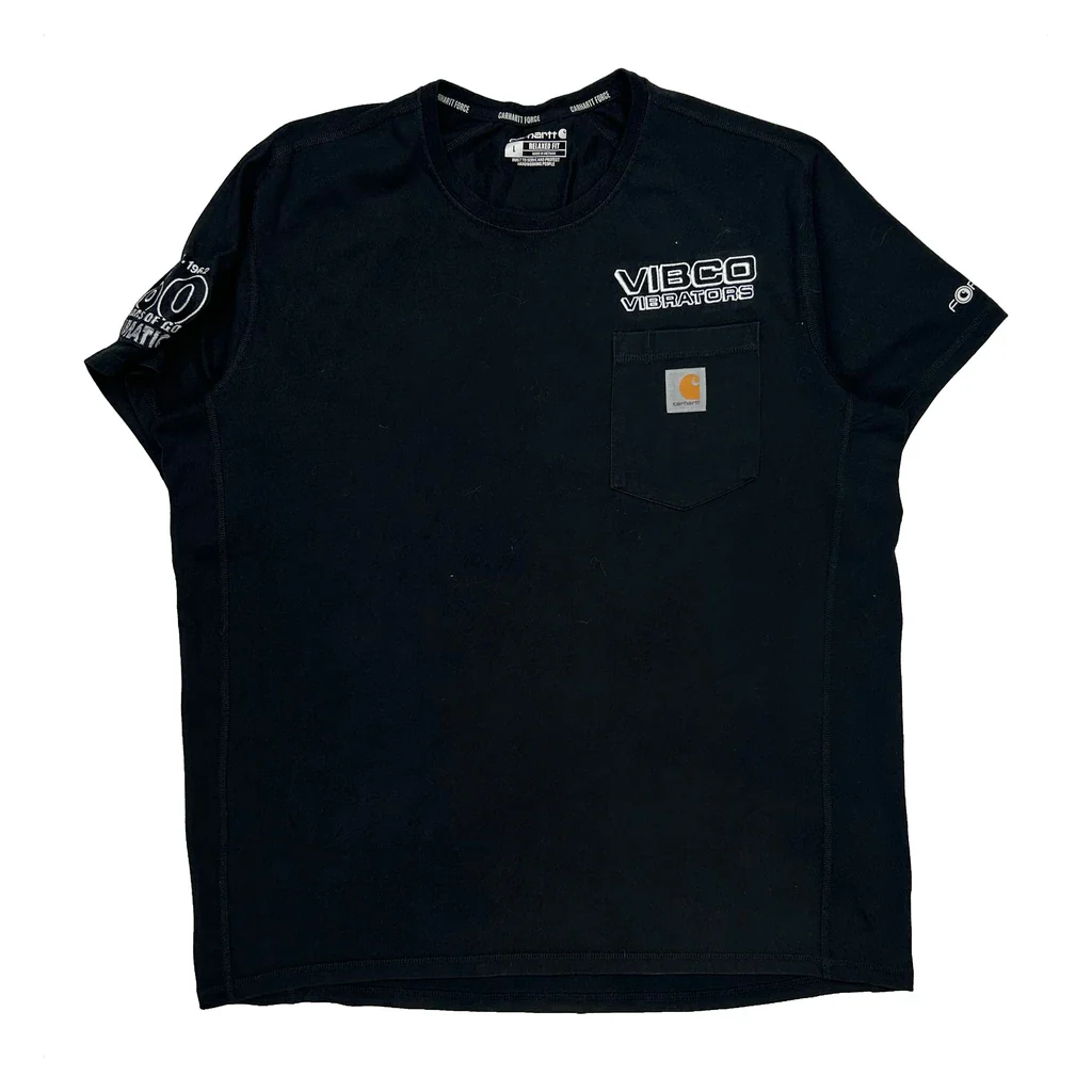 Vibco Vibrators Carhartt T-Shirt - Large Black Cotton