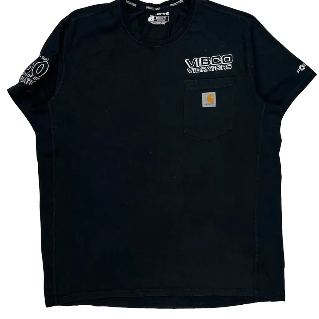 Vibco Vibrators Carhartt T-Shirt - Large Black Cotton - Image 4