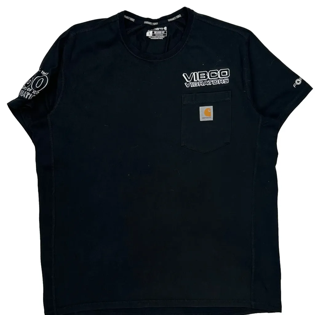 Vibco Vibrators Carhartt T-Shirt - Large Black Cotton - Image 5