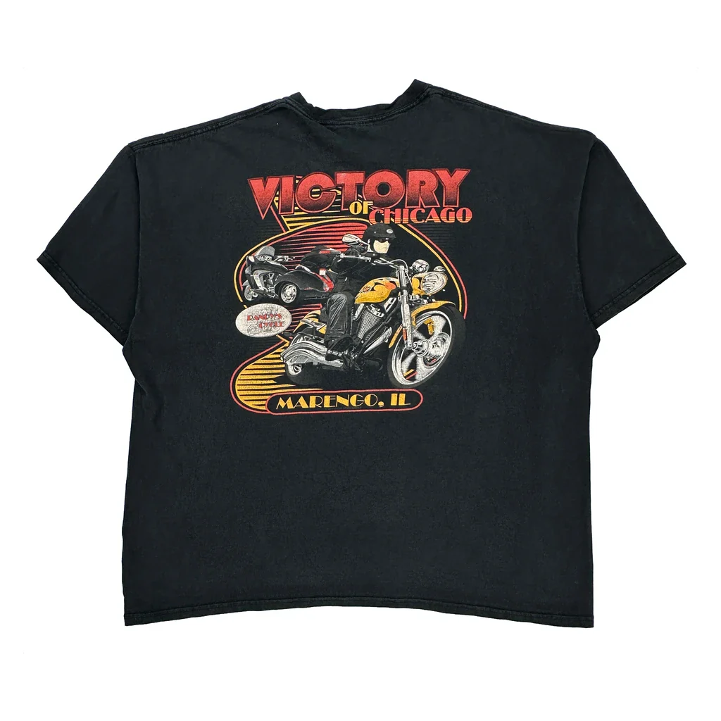 Victory Of Chicago Gildan Graphic T-Shirt - 2XL Black Cotton - Image 2