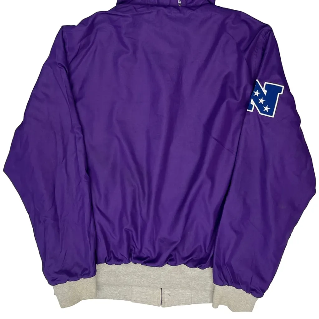 Vikings Nfl Reversible Jacket - XL Purple Polyester - Image 6
