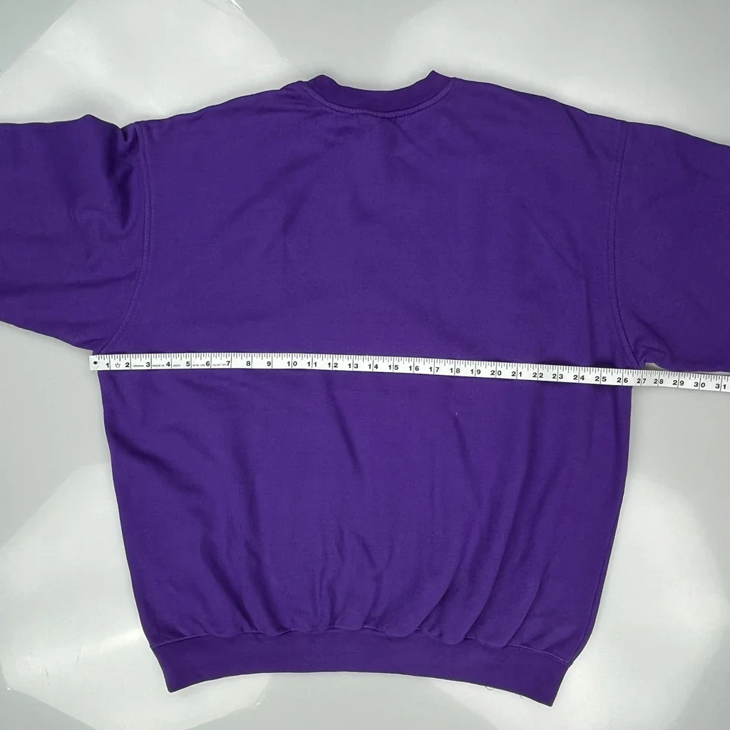 Vikings Nfl Graphic Sweatshirt - XL Purple Cotton - Image 3
