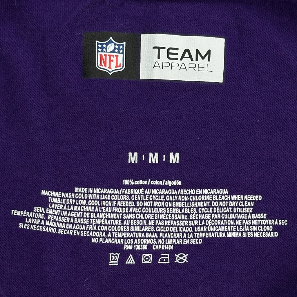 Vikings Nfl T-Shirt - Medium Purple Cotton - Image 3