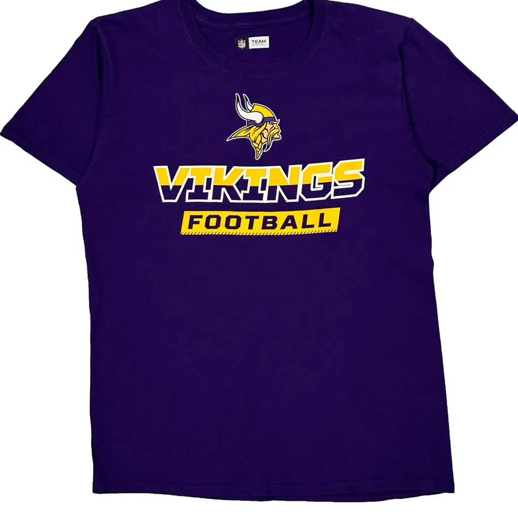 Vikings Nfl T-Shirt - Medium Purple Cotton - Image 4
