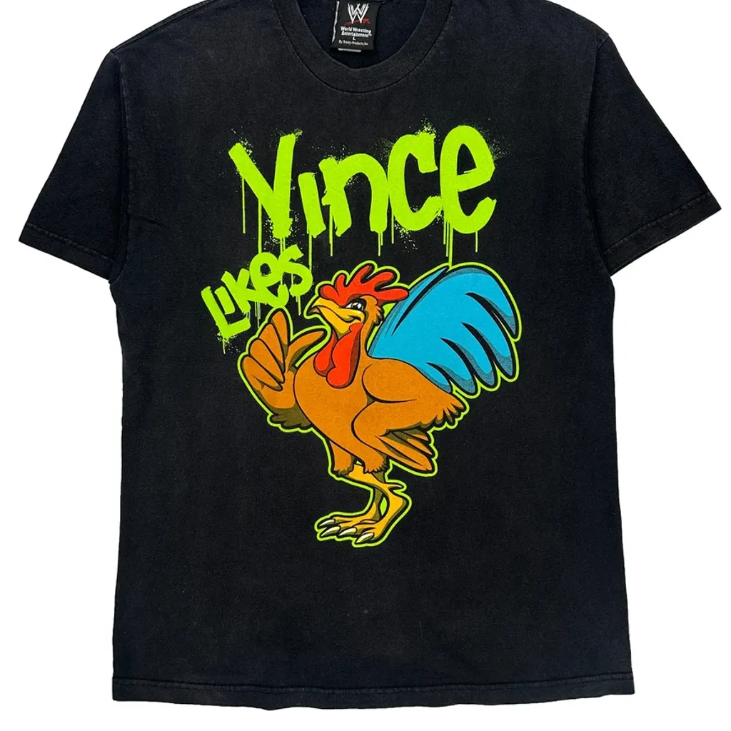 Vince Mcmahon Likes Wwe Graphic T-Shirt - Large Black Cotton - Image 5